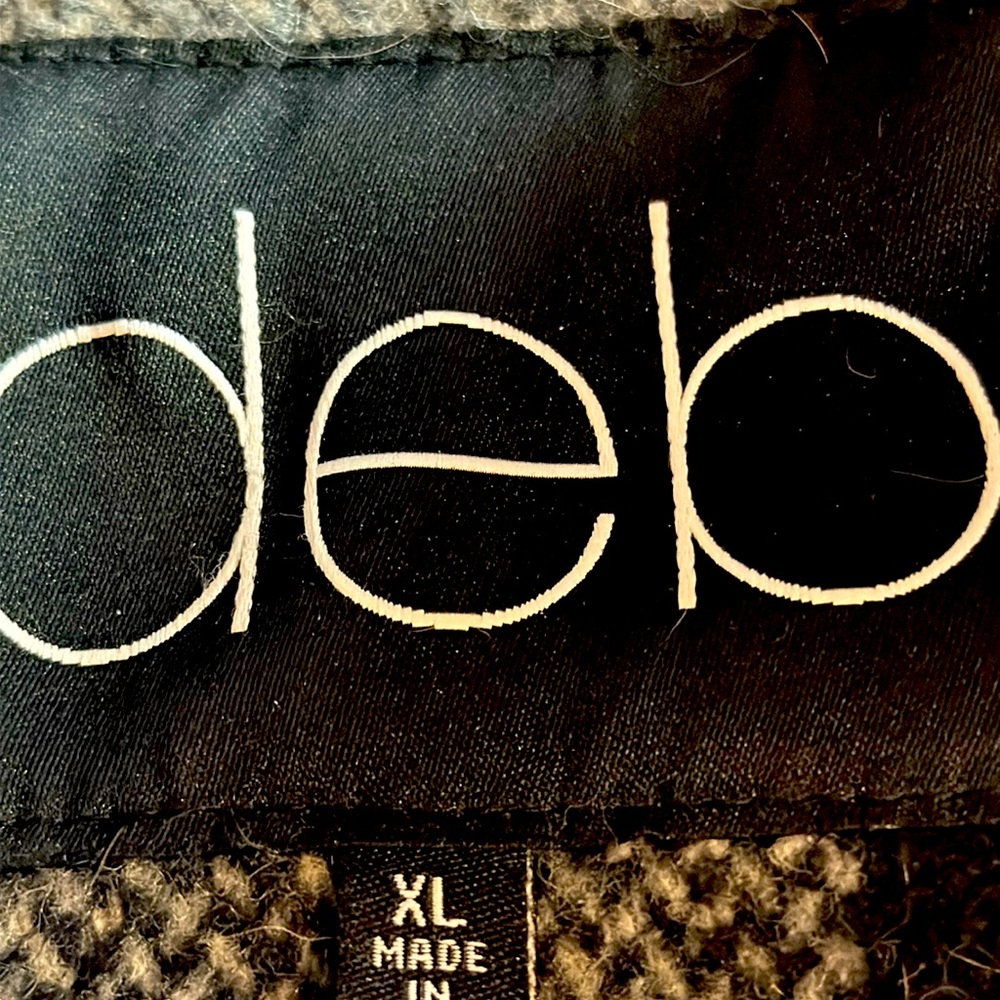 Black and gray checkered crop peacoat XL (runs small)